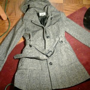 Grey trench coat
